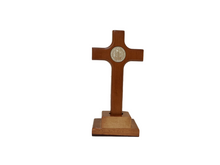 Load image into Gallery viewer, Crucifix St Benedict Wood  (6cm*12.5cm)